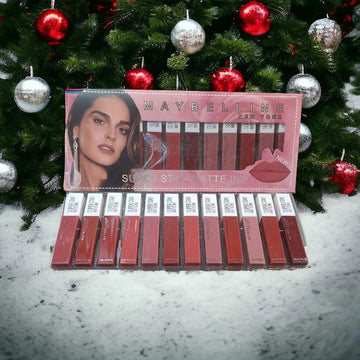 12 Pcs Maybelline Super Stay Matte Ink Lip Gloss