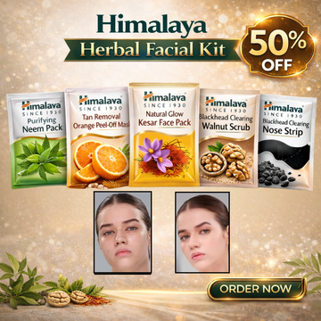 Himalaya Herbal Facial Kit | 5-Step Salon Glow at Home | Remove Tanning, Acne Marks, Pigmentation