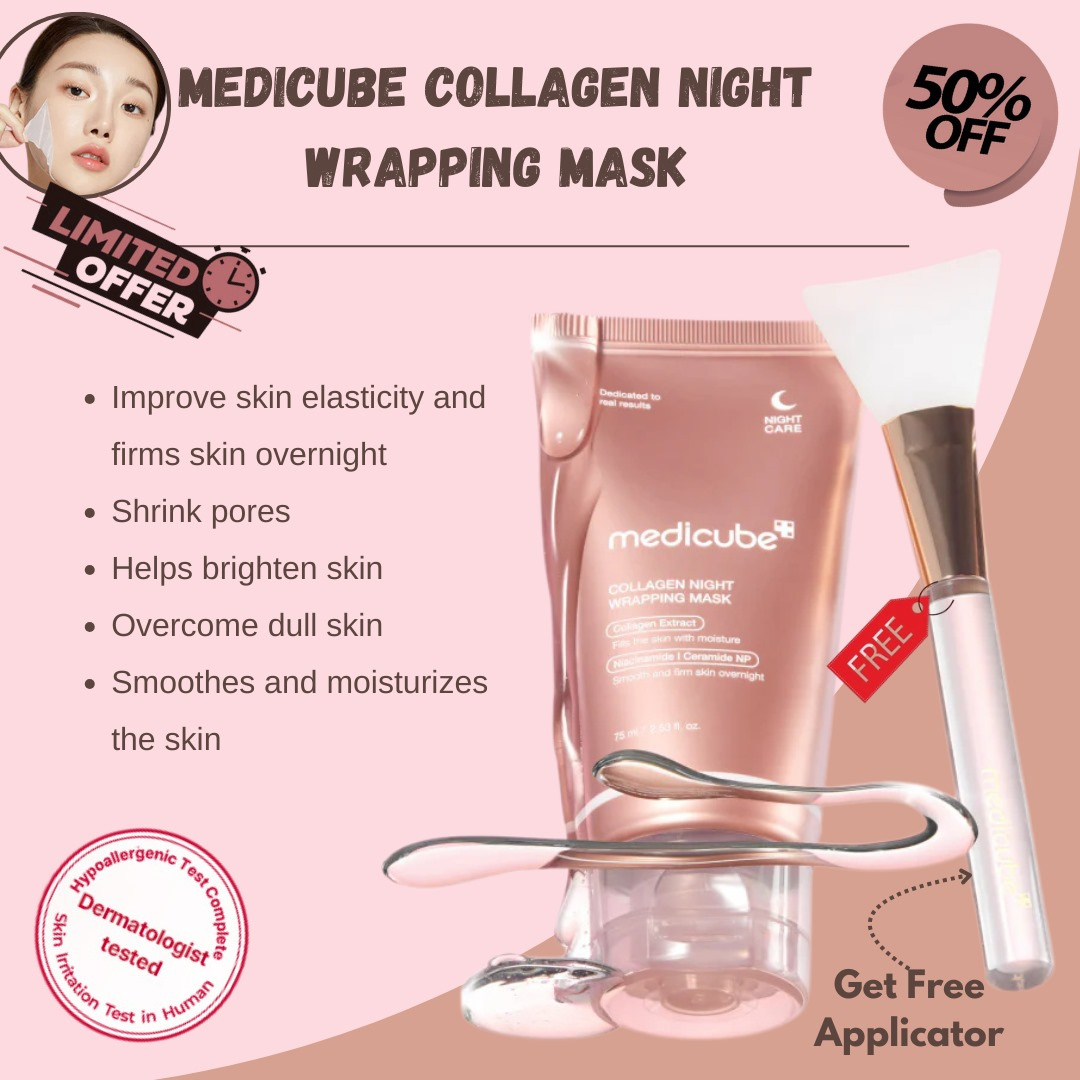 Buy Collagen Night Wrapping Mask and Get Applicator Free