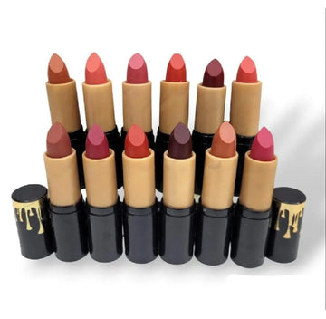 Pack Of 12 Piece Matte Lipstick Multicolour
