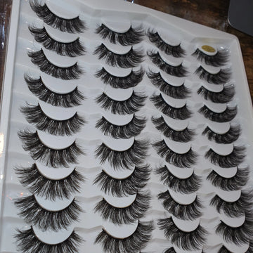 20 pairs 100% super HANDMADE Heavy Lashes For Bridals