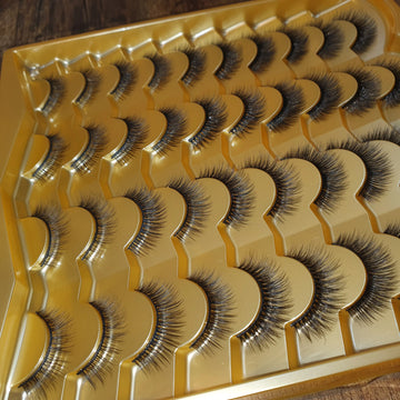 20 pairs 100% super HANDMADE Heavy & Simple Look Lashes