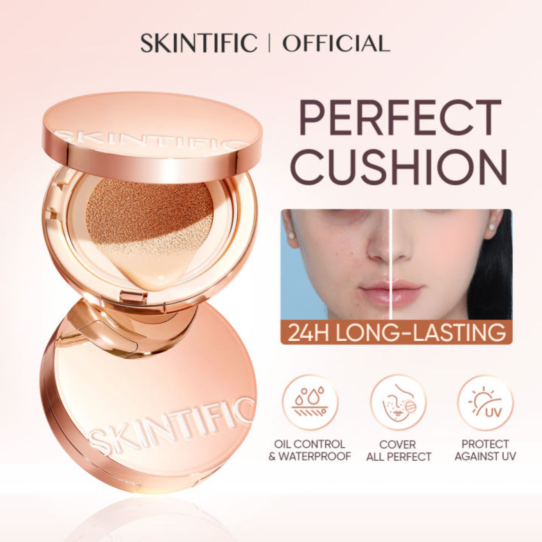 Skintific Cushion Foundation - Flawless, Long-lasting & Waterproof Base