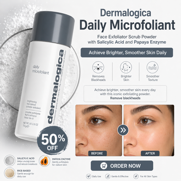 Dermalogica Daily Microfoliant – Face Exfoliator Scrub Powder – Achieve Brighter, Smoother Skin Daily – Removes Blackheads, Unclogs Pores, Smooths Texture – Rice-Based, Gentle Enough for Daily Use