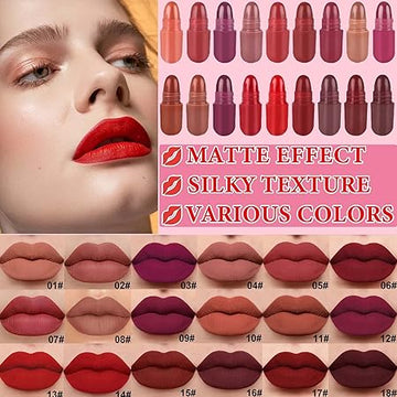 18 Pcs Capsule Pills Lipstick
