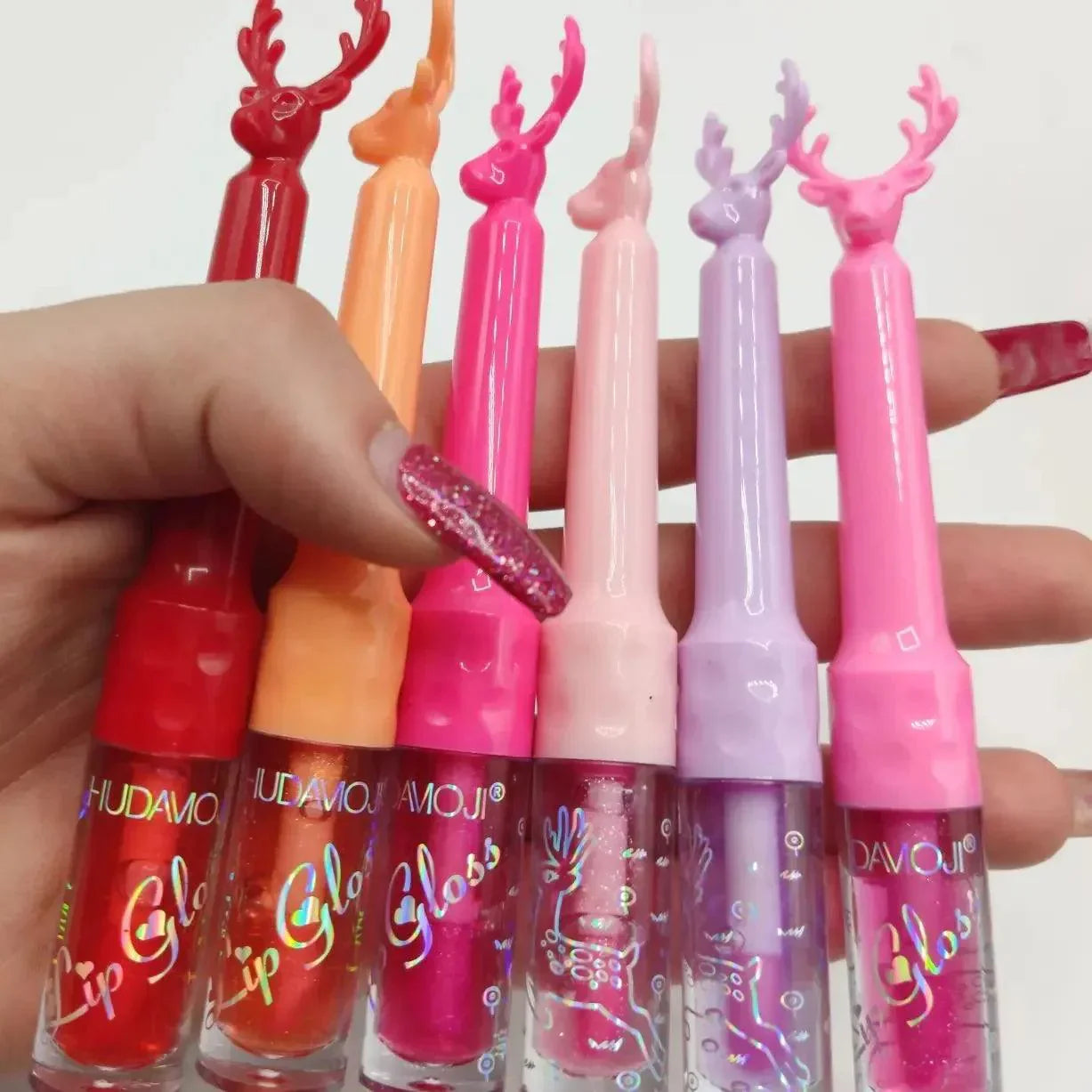 6 Pcs Huda Moji Lipgloss