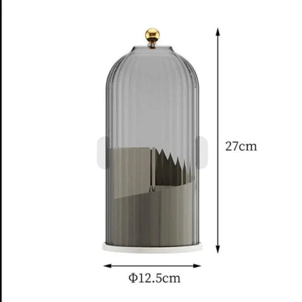 360° Rotating Dustproof Makeup Brush Holder