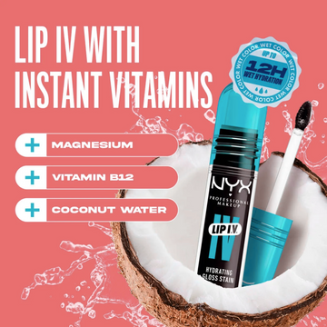 NYX Hydrating Lip Gloss Stain (Hydration + 24H Long-lasting Stain)