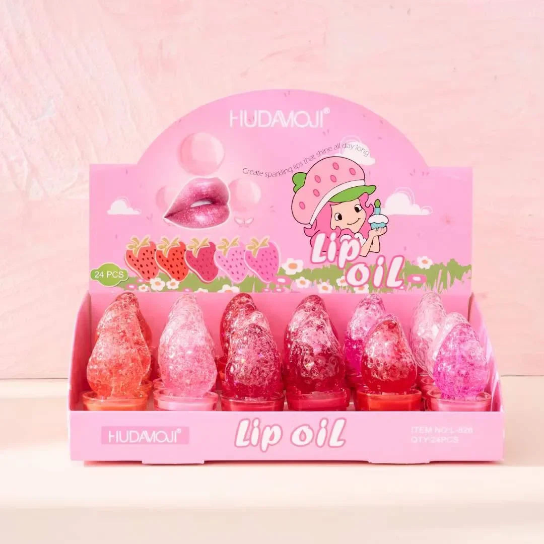 Huda Moji Strawberry Magic Lip Gloss 6pcs set