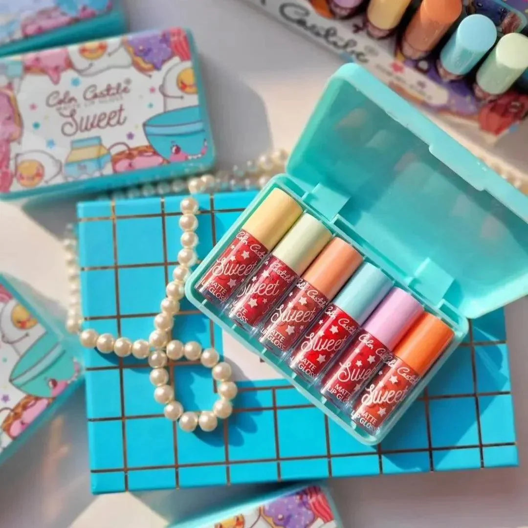 6 Colors Color Castle Matte Lipgloss Set