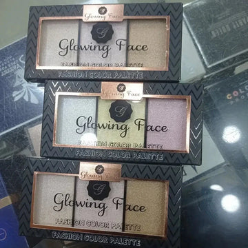 Glowing Face 3 in 1 Highlighter Palette