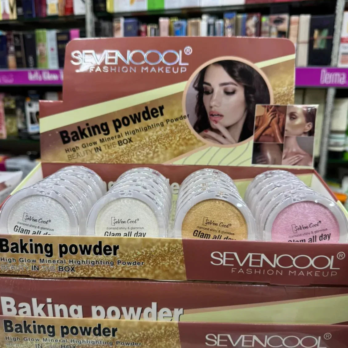 4 Pcs Seven cool highlighter Set