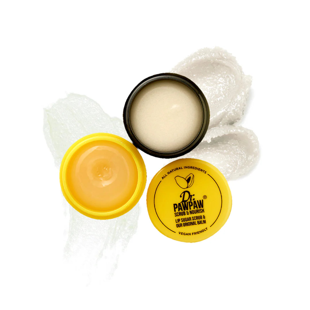 Dr.PAWPAW Lip Scrub & Nourish Balm Duo