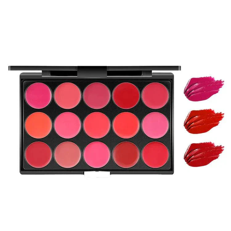15 Colors Miss Rose Matte Nourishing Lip Cream Palette