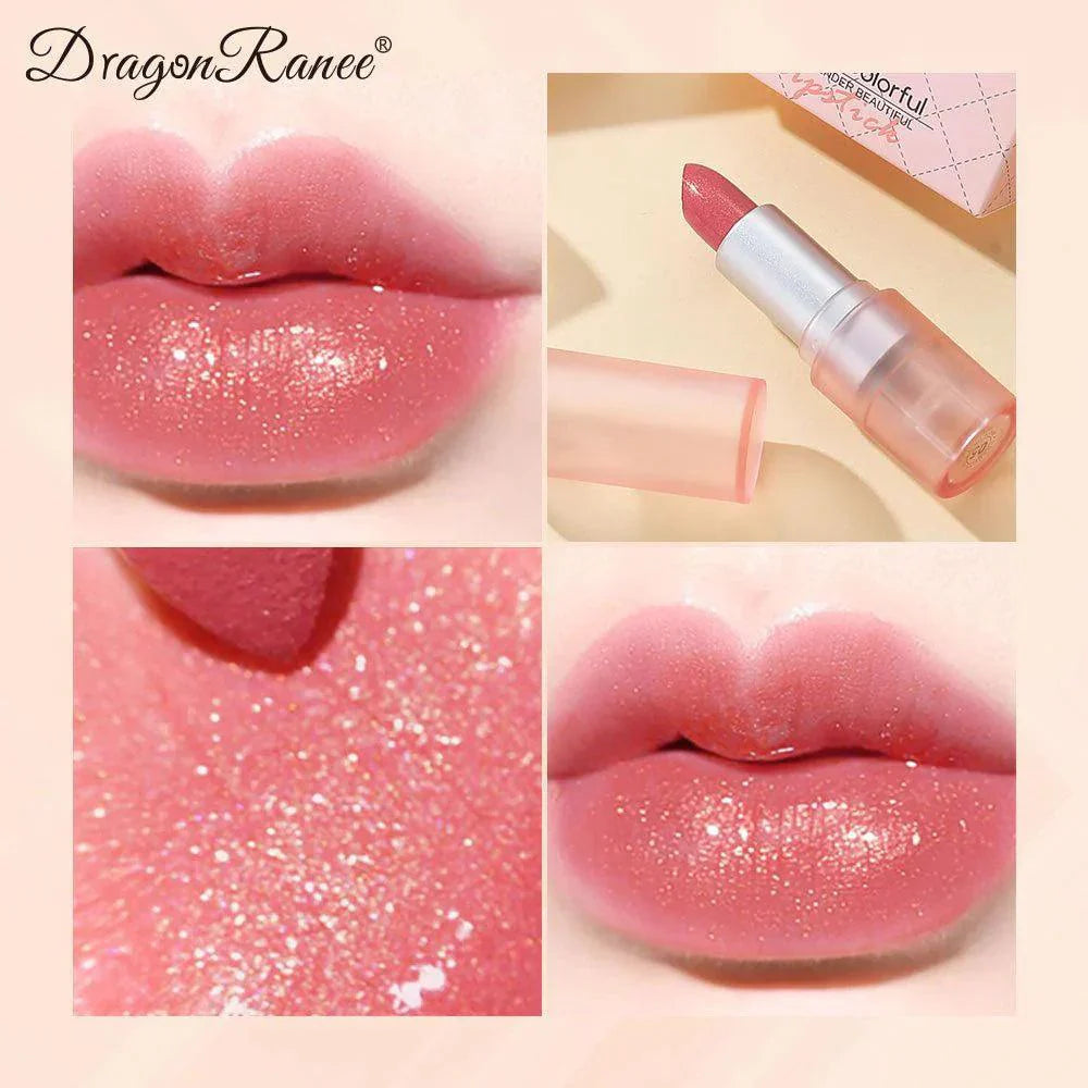 3 Pcs Dragon Ranee Pearlescent Glitter Lipstick Set