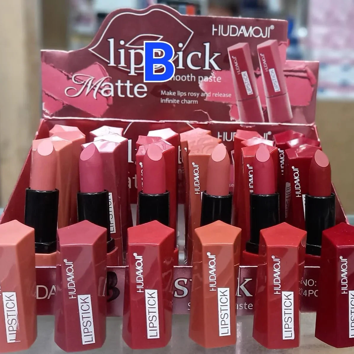 6 Pcs Huda Moji Matte Lipstick