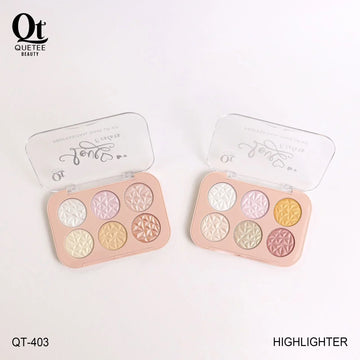 Quetee Beauty 6 Colors Highlighter Palette