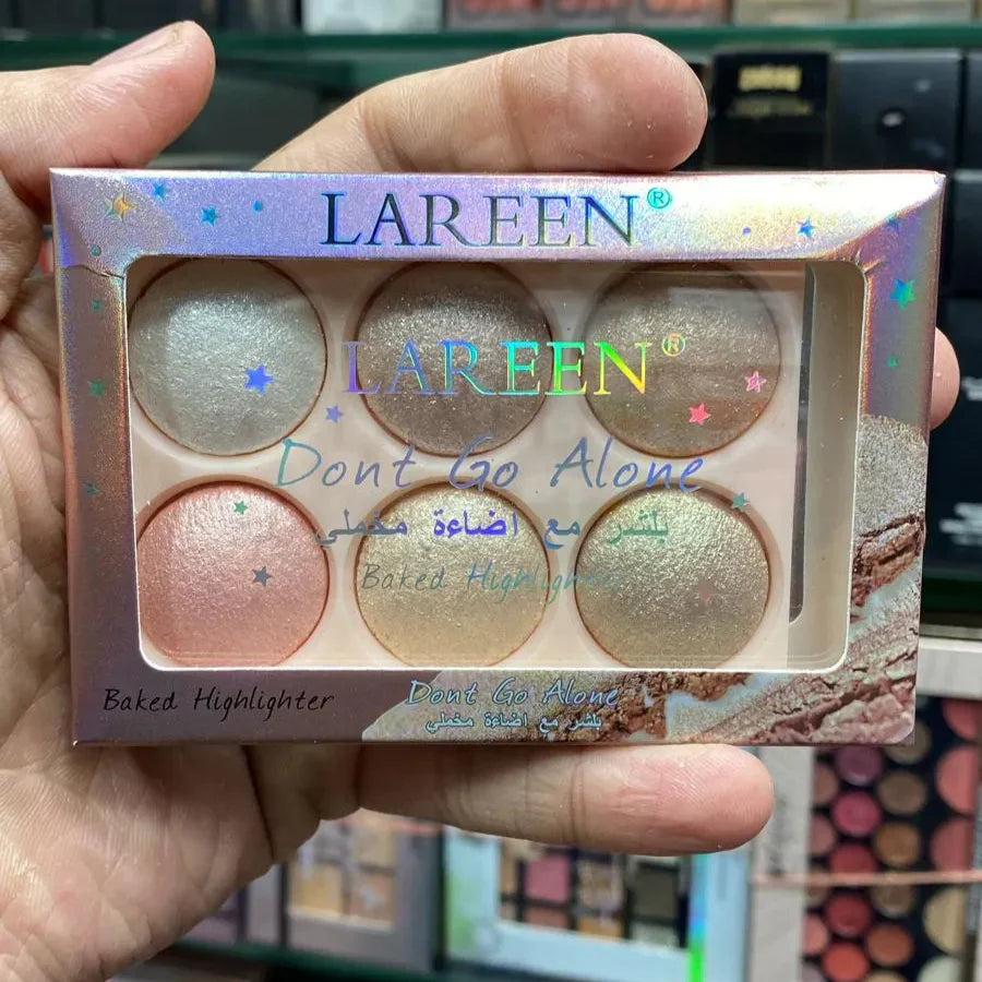 6 Colors Lareen Highlighter Palette
