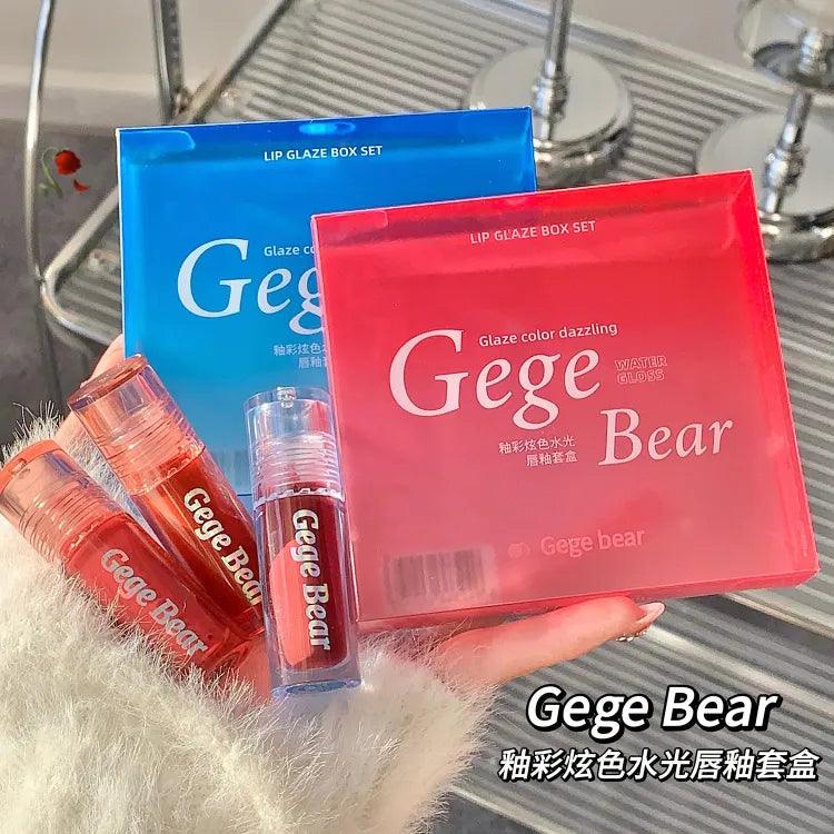 3Pcs Gege Bear Kiss Lipgloss