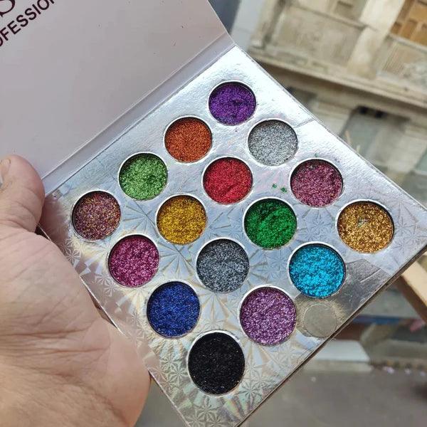 16 Color Miss Rose Glitter Eyeshadow Palette
