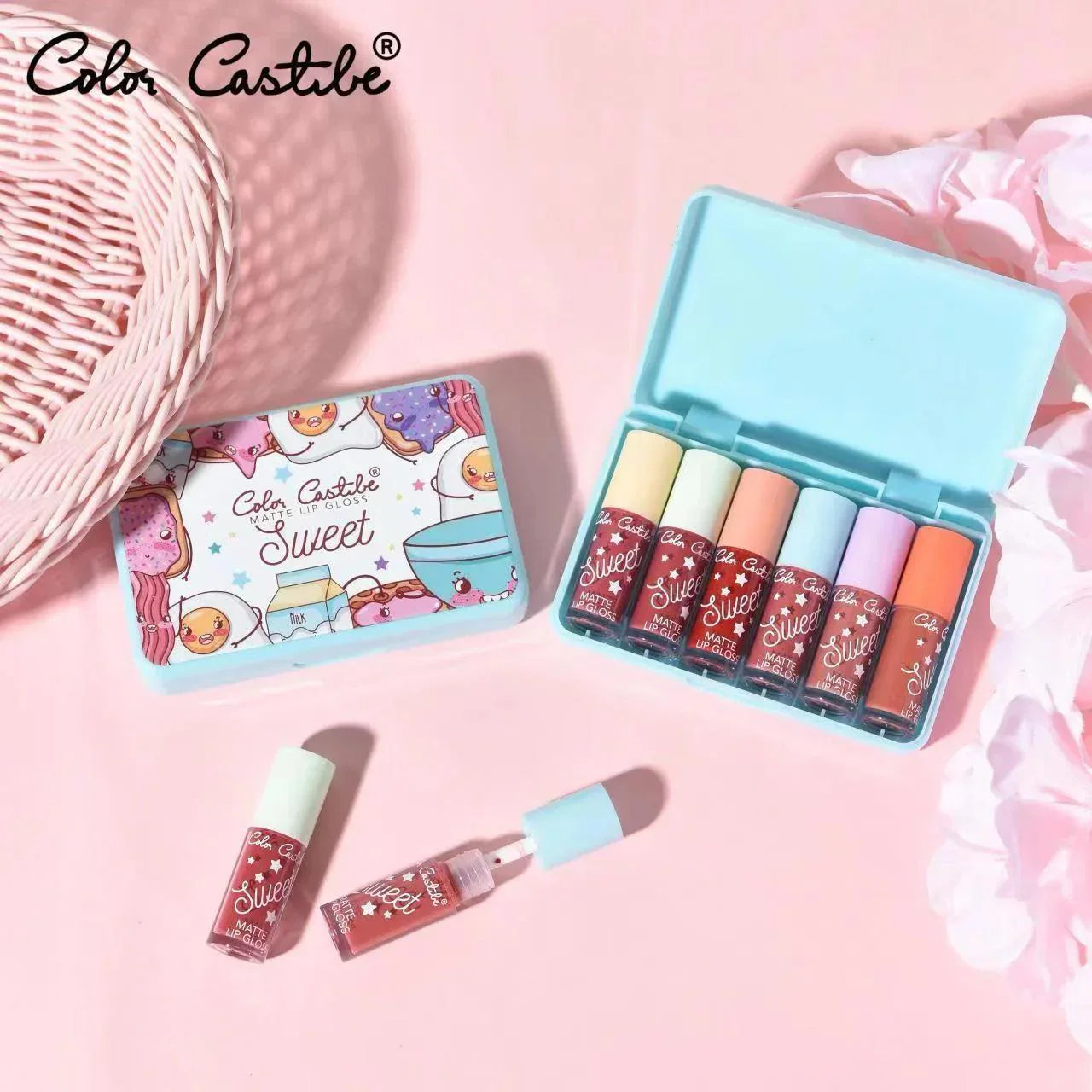 6 Colors Color Castle Matte Lipgloss Set