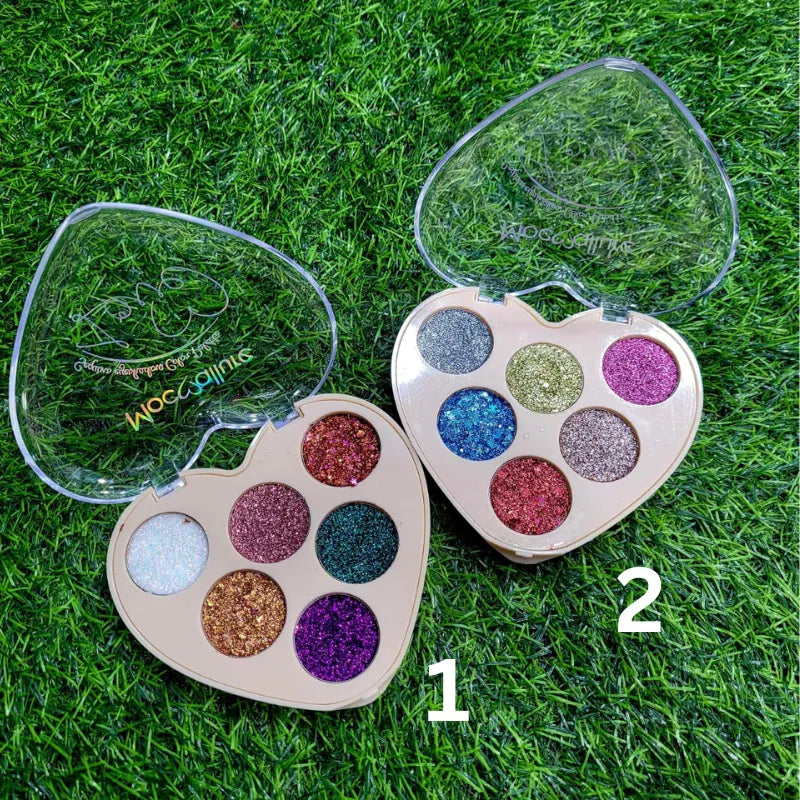 Mocallure heart glitter palette