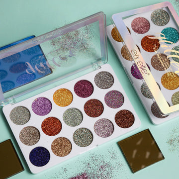 Emelie 15 Color Glitter Eyeshadow Palette