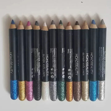HOAD BEAUTY Pack of 12 Glitter Eye Liner