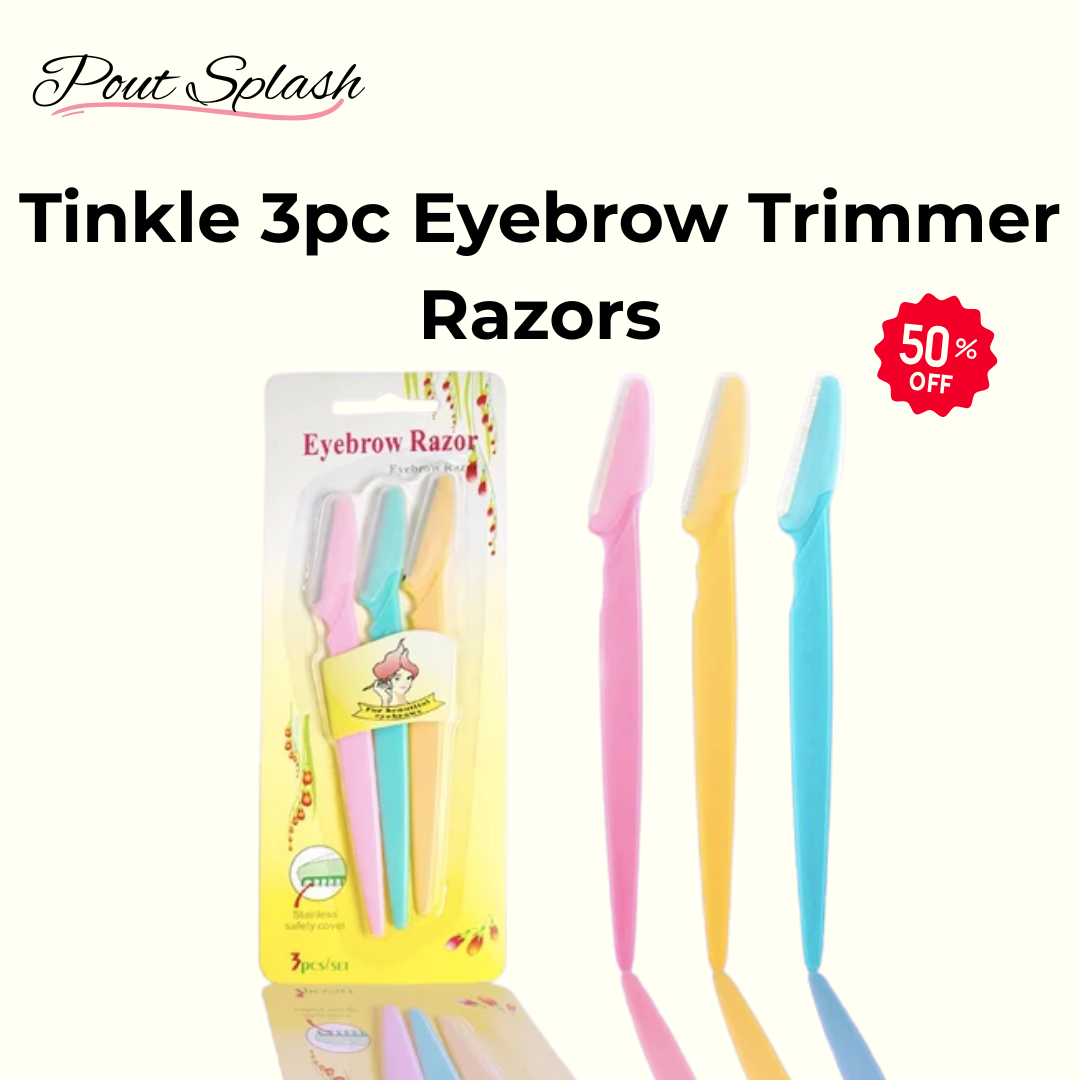Tinkle 3pc Eyebrow Trimmer Razors
