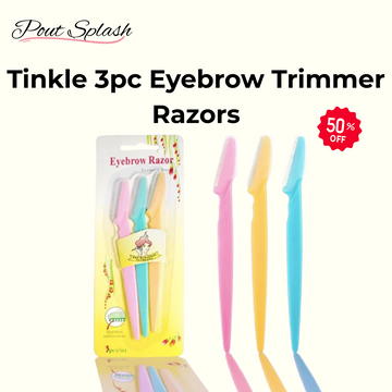 Tinkle 3pc Eyebrow Trimmer Razors