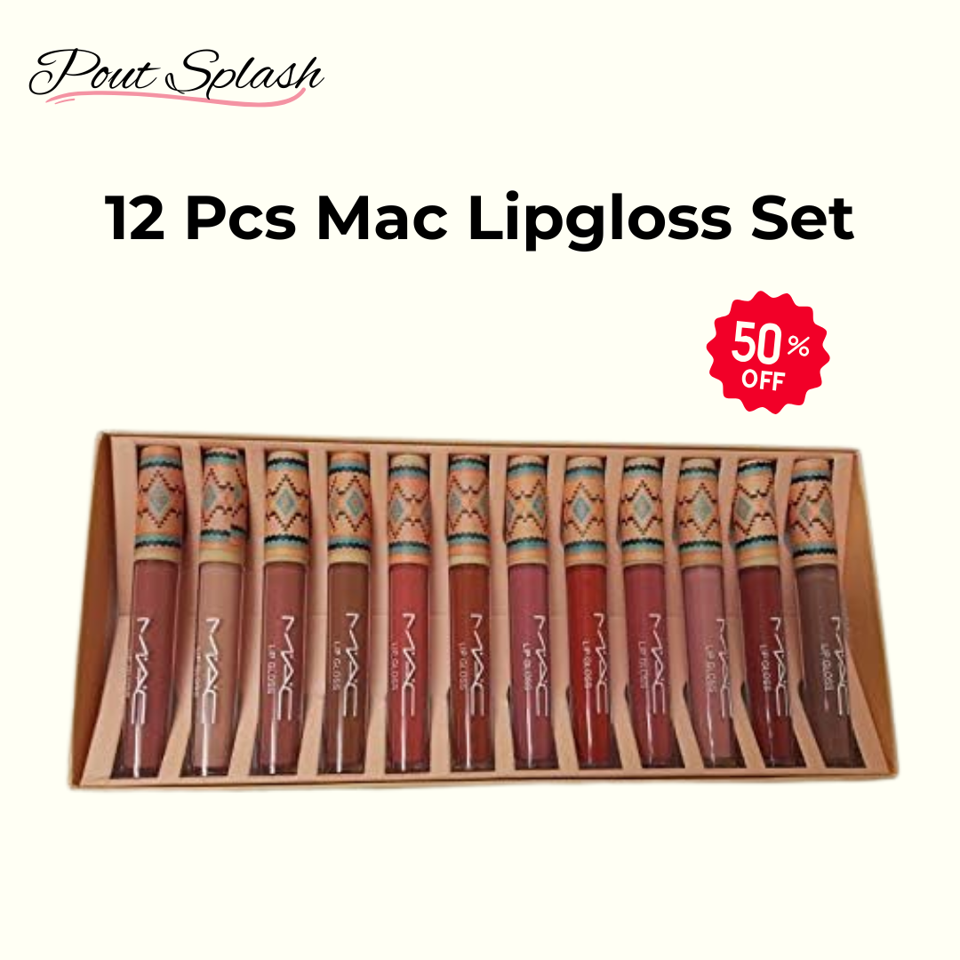 12 Pcs Mac Lipgloss Set
