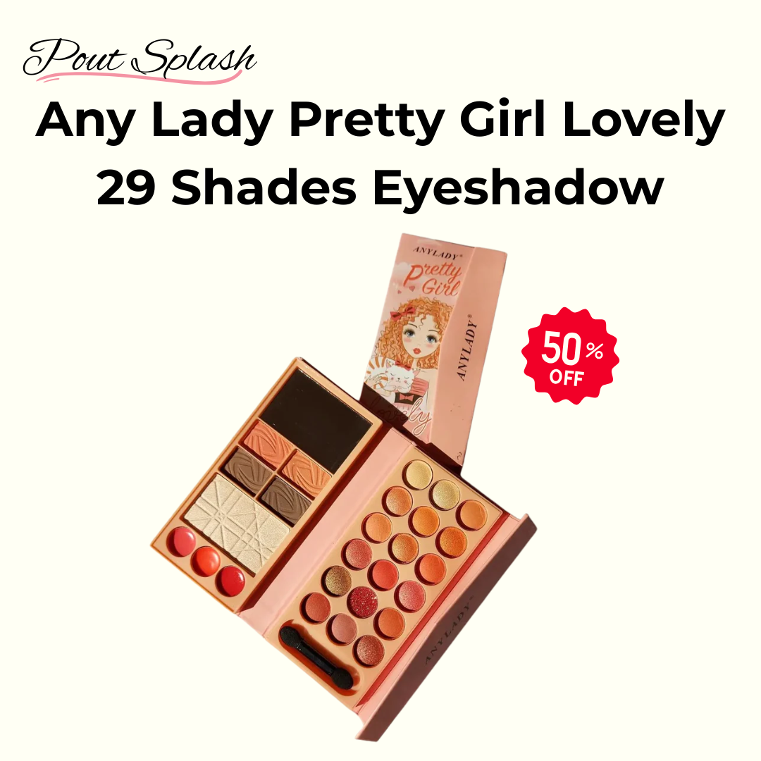 Any Lady Pretty Girl Lovely 29 Shades Eyeshadow Blusher Highlighter Palette