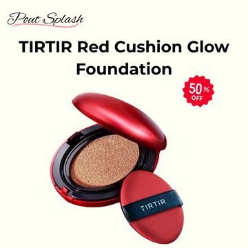 TIRTIR Red Cushion Glow Foundation – Full Coverage, Poreless Finish, Korean Radiance in a Tap