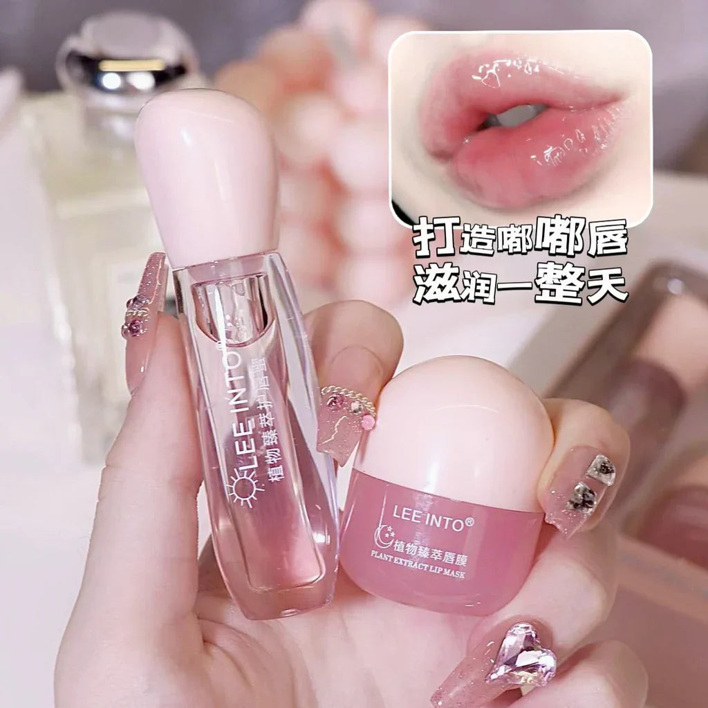 LEEINTO Pack of 2 Lip Sleeping Mask Lip Balm