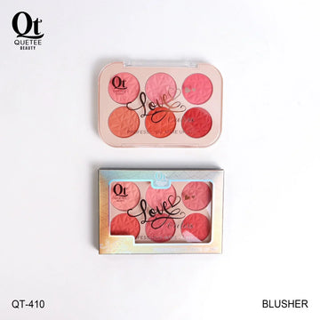 Quetee Beauty Matte 6 Colors Blusher Palette