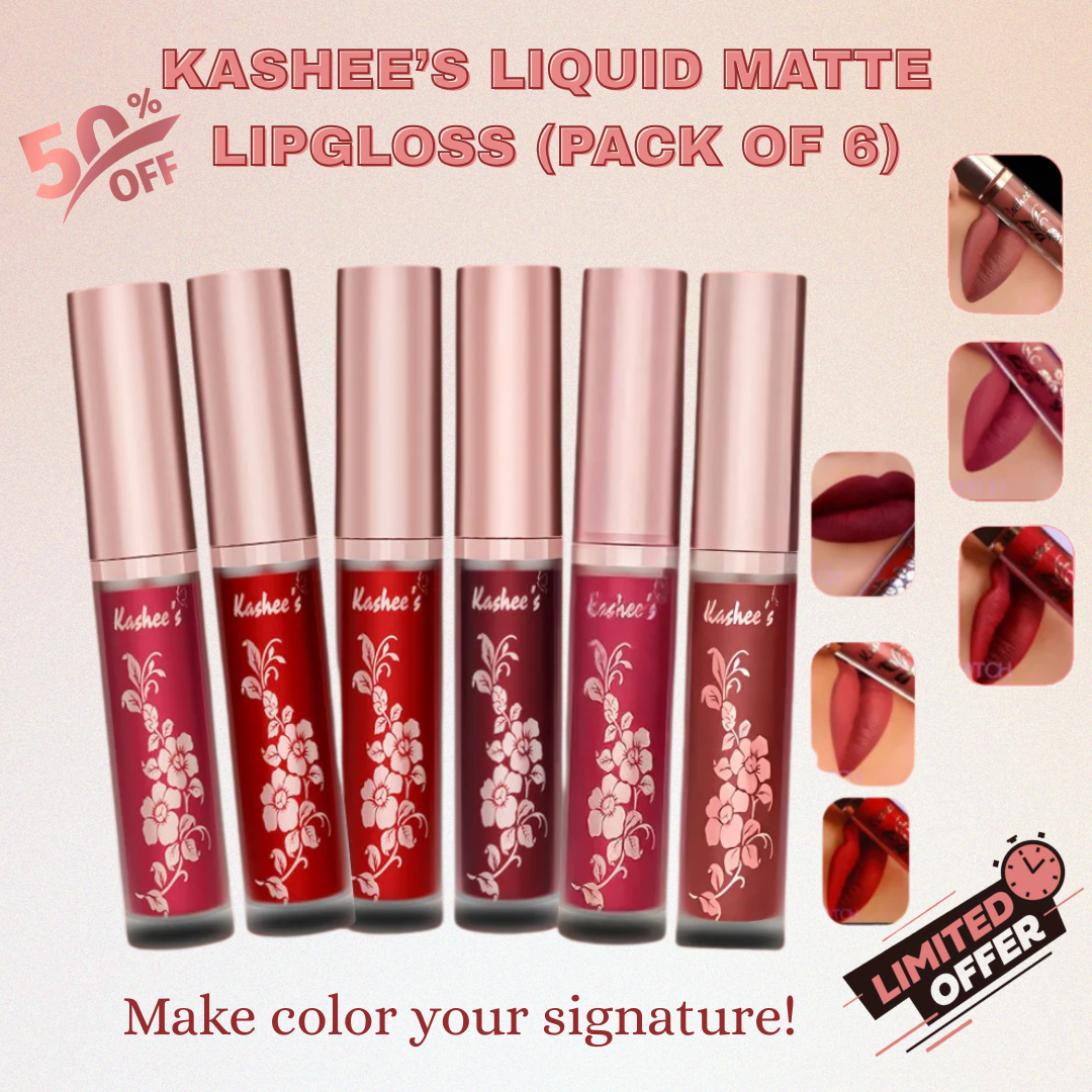 Kashee's Matte Liquid LipGlosses - Long Lasting | Matte Finish | Waterproof