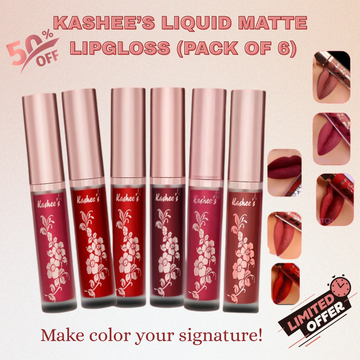 Kashee's Matte Liquid LipGlosses - Long Lasting | Matte Finish | Waterproof
