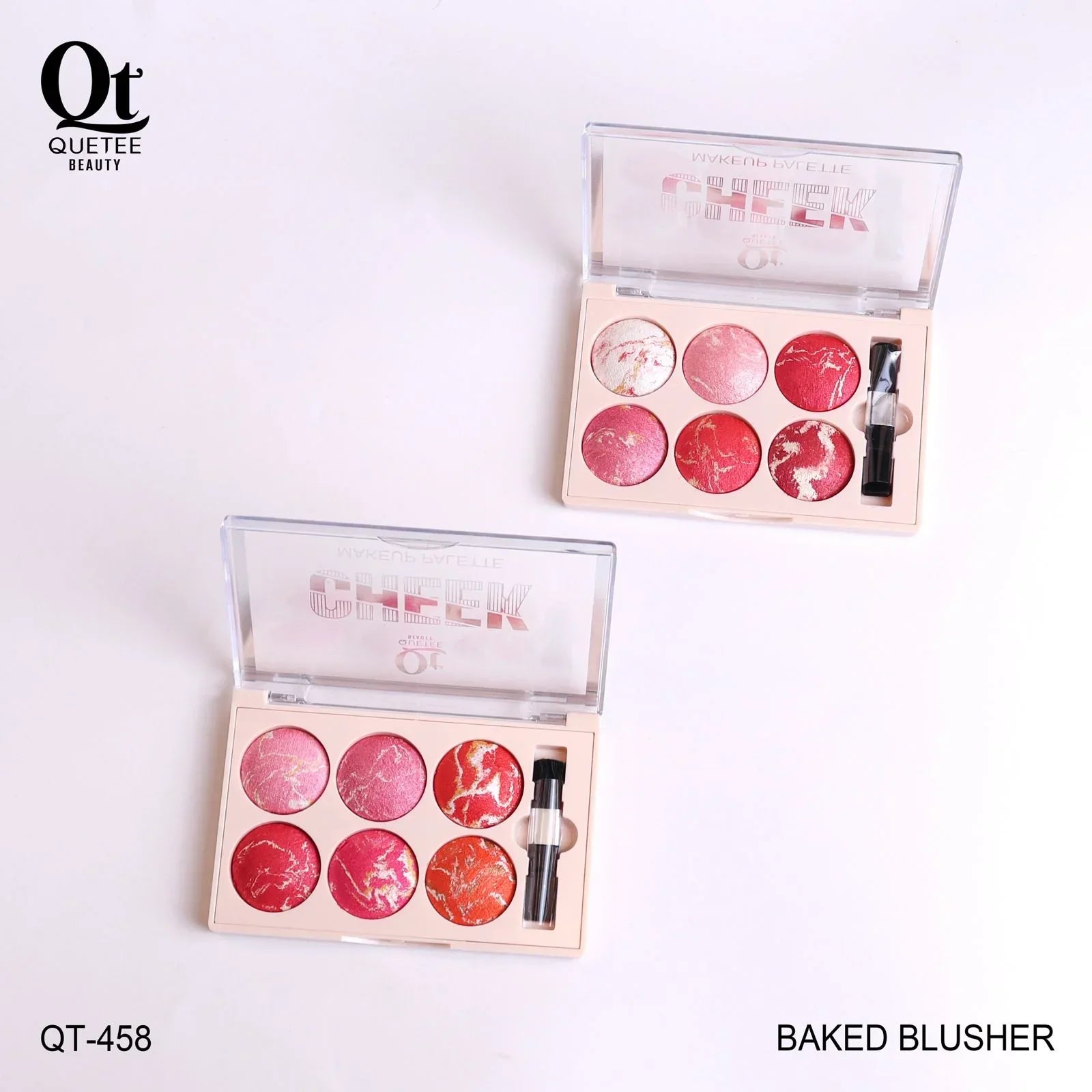 Quetee Baked Blusher 6 Colors Palette