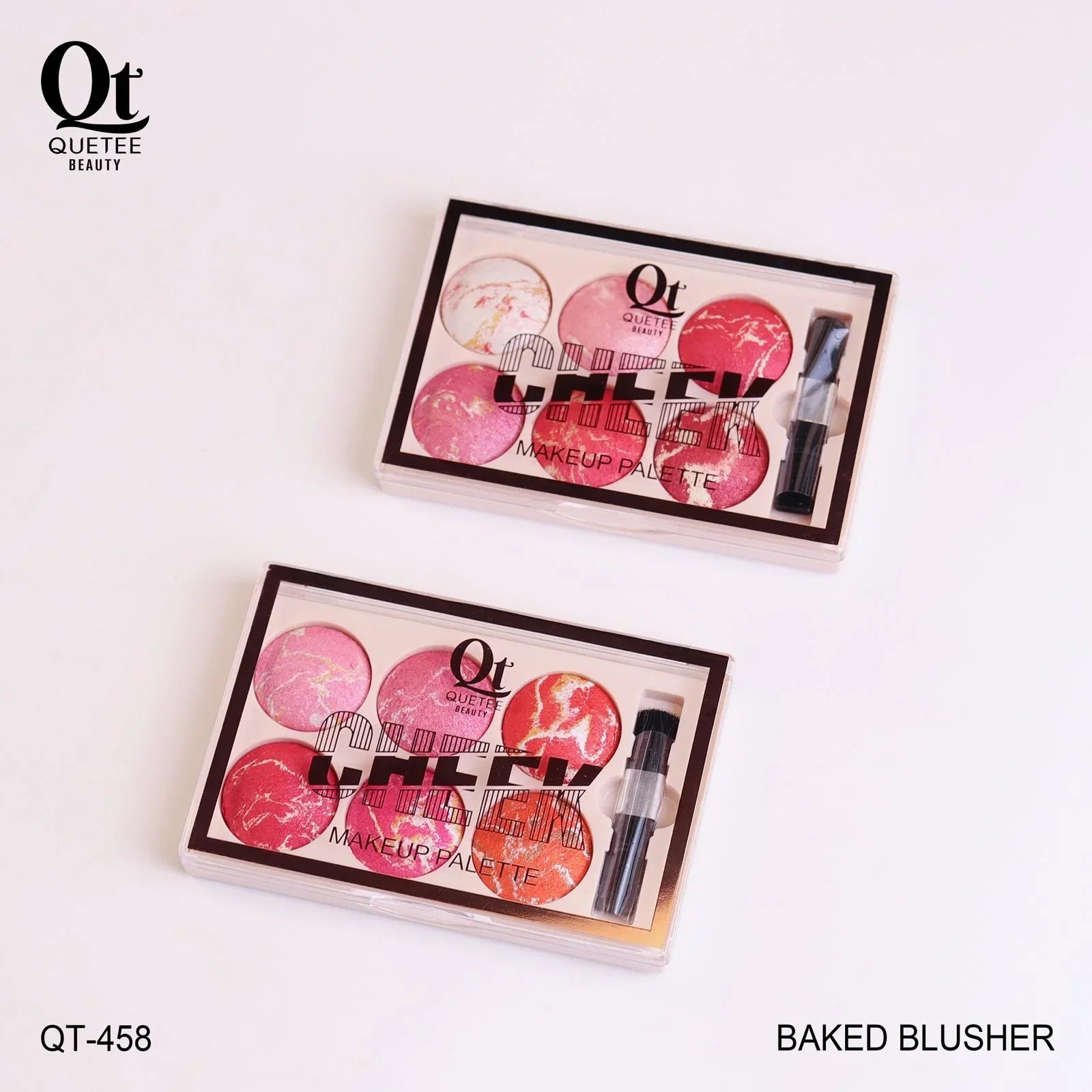 Quetee Baked Blusher 6 Colors Palette