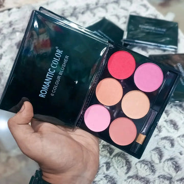 6 Colors ROMANTIC COLOR Blusher Palette