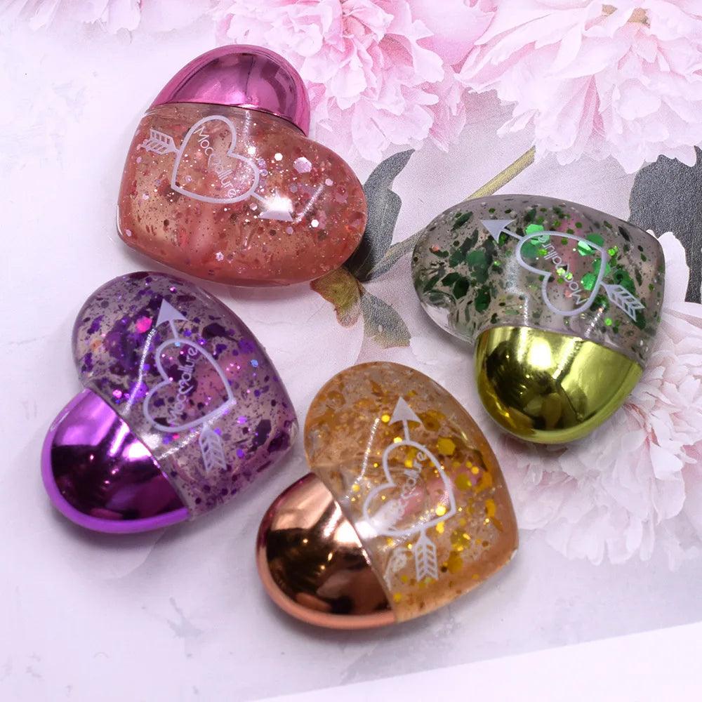 4 Pcs Mocallure Heart Shape Waterproof Magic Lip Gloss