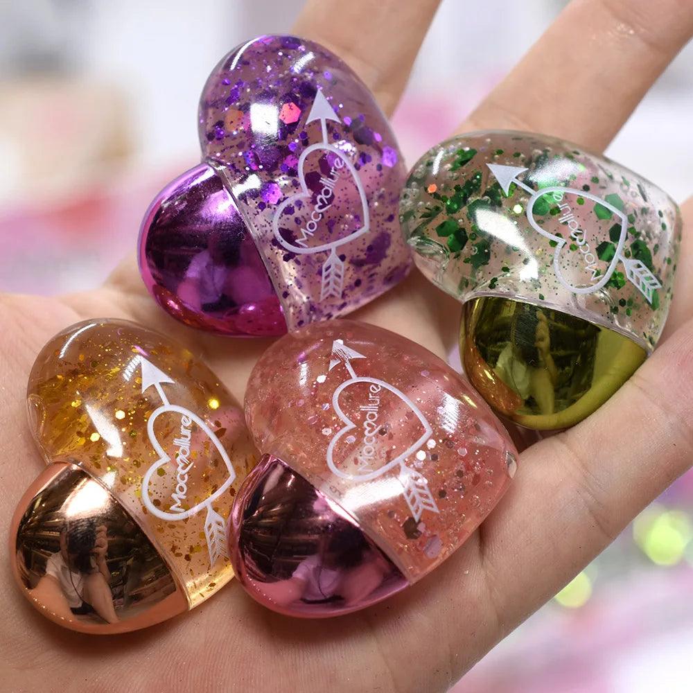 4 Pcs Mocallure Heart Shape Waterproof Magic Lip Gloss
