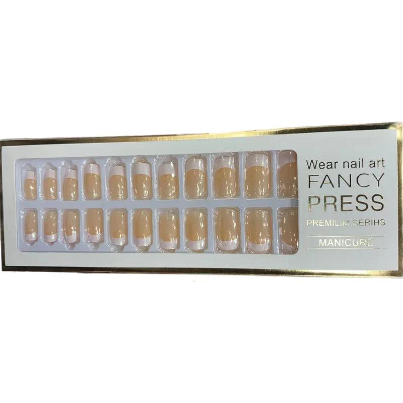 24 Pieces Casual Press On Artifical Nails