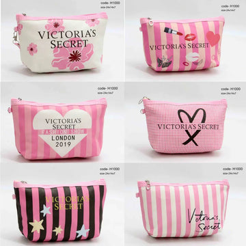 Victoria Secret Makeup Carry Pouch With Bow Keychain