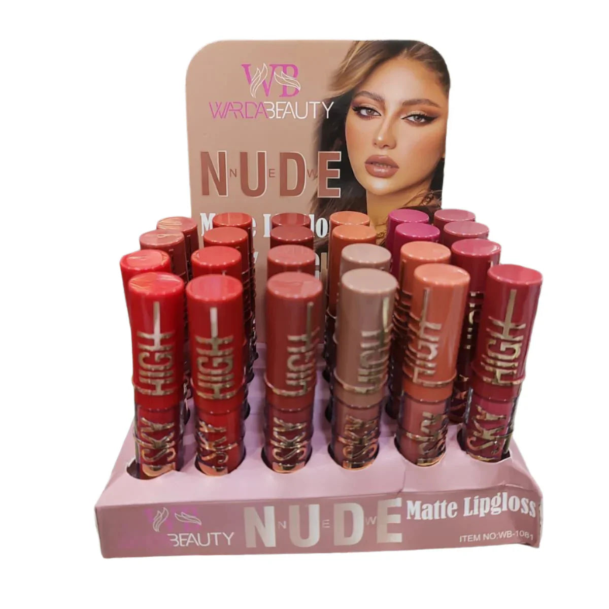 Warda Beauty Nude Matte Lip Gloss (Pack of 12)