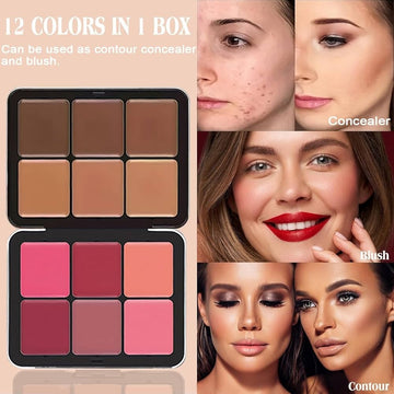 Contour and blush palette