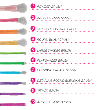 BH Cosmetics Take Me Back To Brazil - 10 Pieces Brush Set