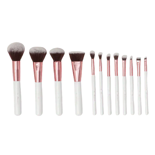 BH Cosmetics Crystal Quartz 12 Piece Brush Set And Bag
