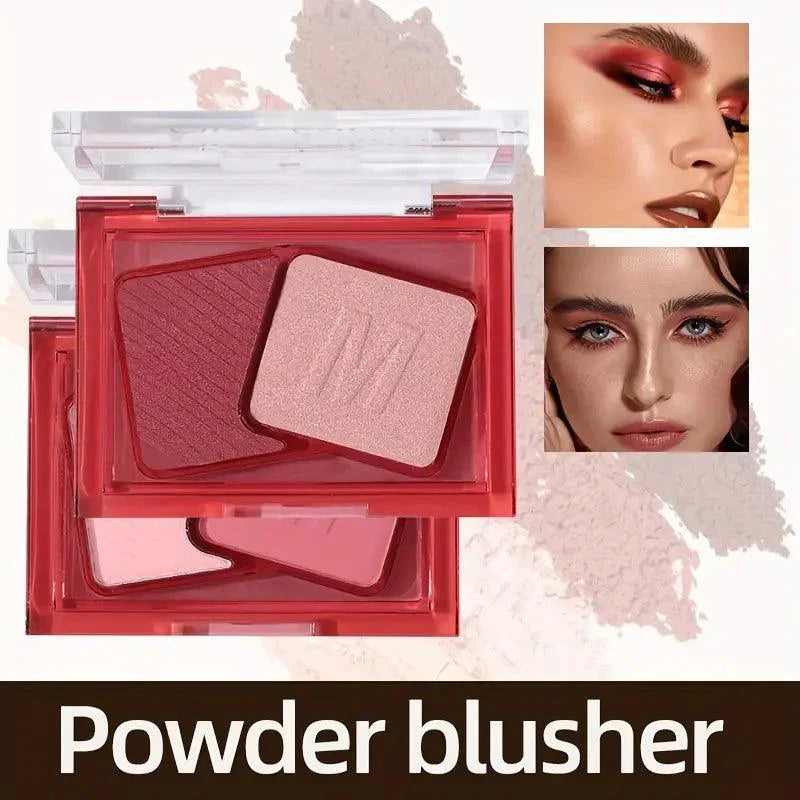 Miss Lara Two Tone Blush Palette Matte Highlighter Blusher