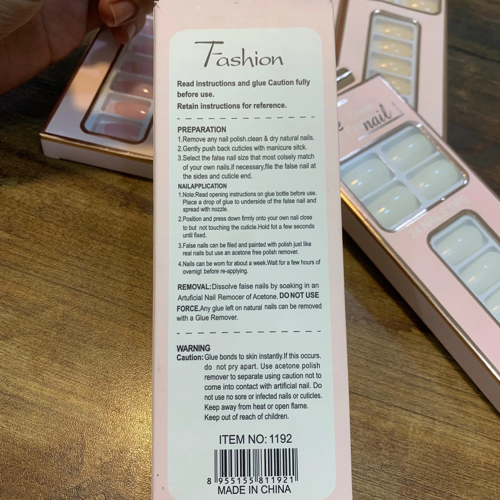 24 Pcs Artificial Nails For Women